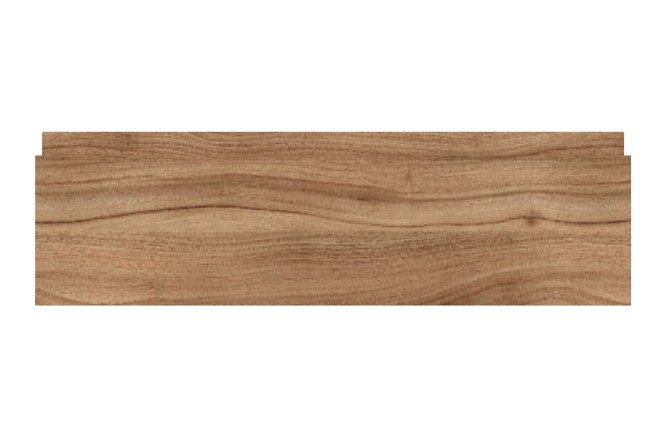 Front of a low drawer for the Nicole cabinet 59.6x17.6 cm, natural Dijon walnut color