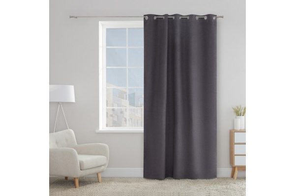Curtain ESTUDI BLANCO Carlina 180x280 cm, 1 piece, gray
