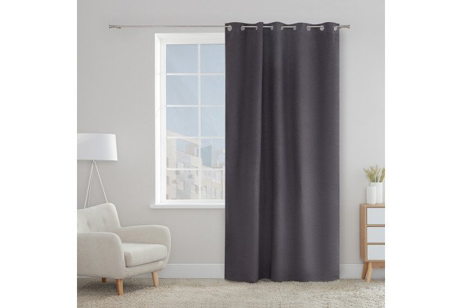 Curtain ESTUDI BLANCO Carlina 180x280 cm, 1 piece, gray