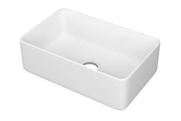 Over-mounted rectangular washbasin POINT Aurora 38 PN43102, white Over-mounted, 38x12x24 cm