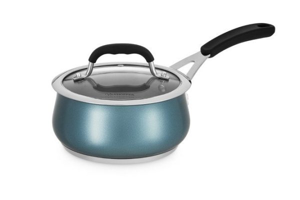 Bucket with lid VANHOPPER Indigo 1.3 l