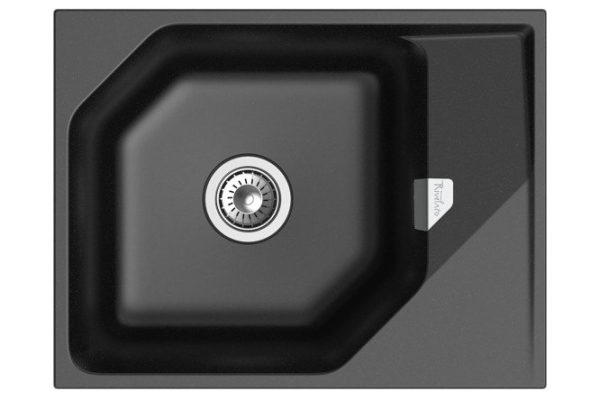 RIVELATO Locus LS-65 mortise sink with drainer 65x50x20 cm