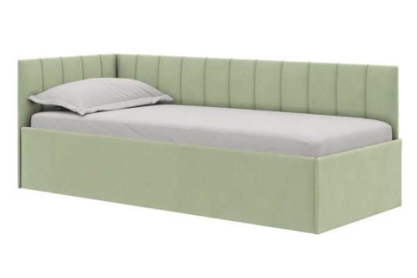 Bed with lifting mechanism Mika 90x200 cm color light green