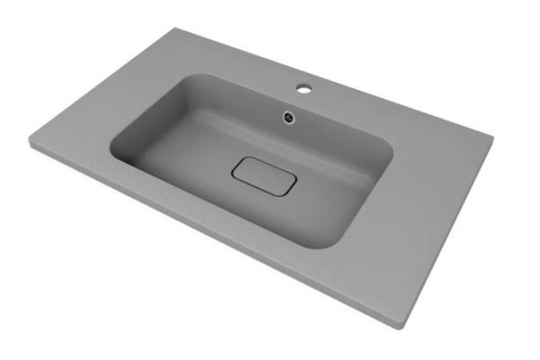Semi-recessed sink Lagoon Quartz 297000018 Semi-recessed, 80x14.2x48 cm