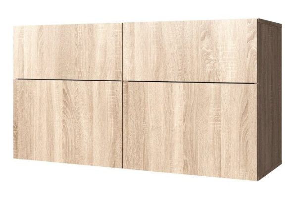 Cabinet 4 drawers Oscar 120x64 with closers, Sonoma oak