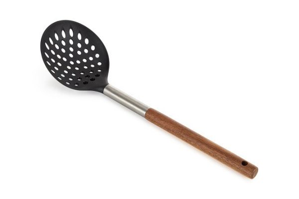 Skimmer BERKRAFT Walnut Stainless steel