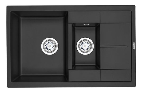 Inset sink with drainer GRANULA 7802 77.5x49.5x19.5 cm