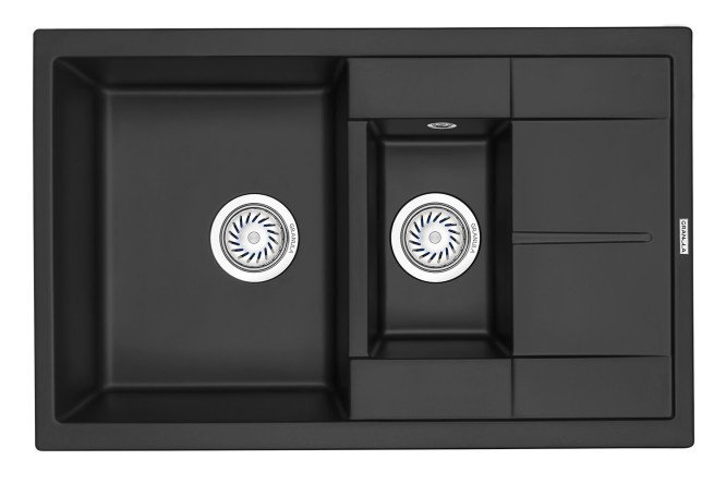 Inset sink with drainer GRANULA 7802 77.5x49.5x19.5 cm