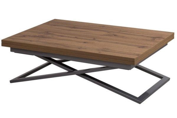 Compact sliding transforming table