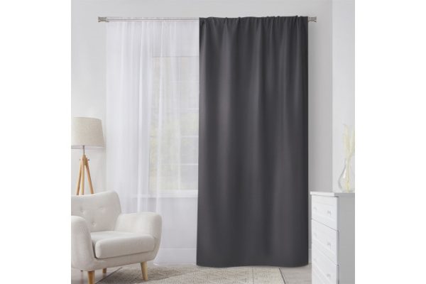 Curtain MICASA Harper 145x260 cm, 1 piece, gray