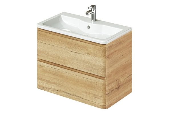 Hanging cabinet Roberto 78.9 cm, frame color mavella gold oak, facade color mavella gold oak