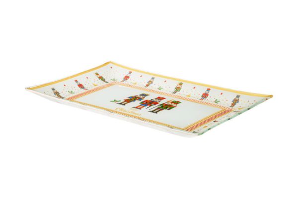 Serving Dish Lefard Christmas Tale Nutcracker Glass