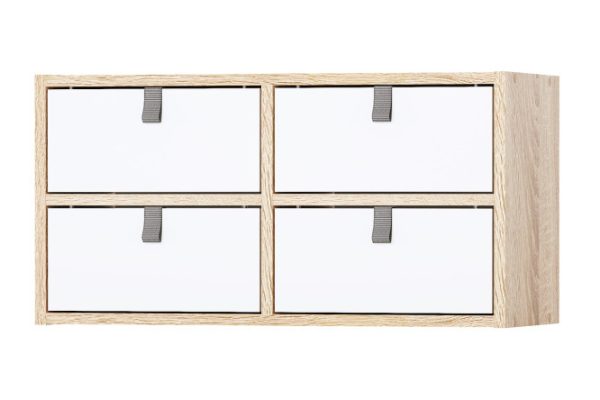 Bricks rack 2 sections with drawers