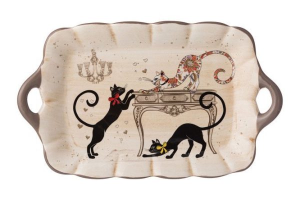Dish Parisian Cats Ceramics