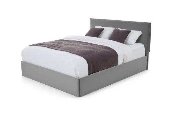 Bed with a lifting mechanism Melody color dark gray 200x200 cm