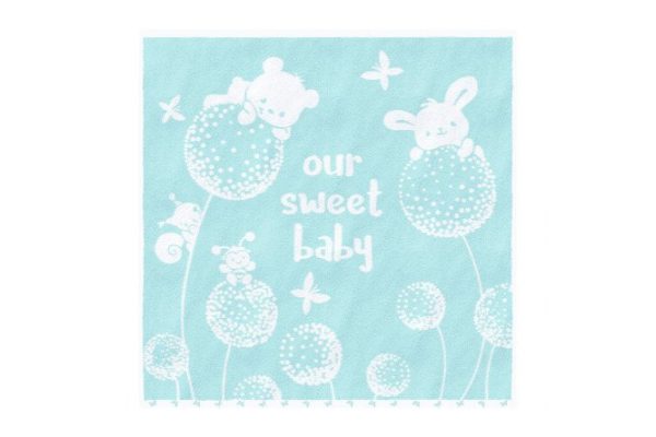 Children's terry towel Our sweet baby Cotton, 100x100 cm, 1 pc.