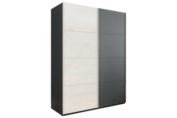 oo8re1rjqnjqy4azisf1ha9iaii6c7fj.jpg 2-door wardrobe Comet 160x220x66 cm, diamond gray, white
