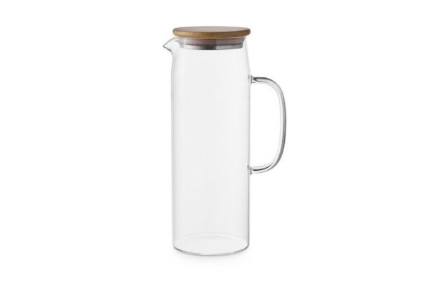 EVIO Bamboo jug with lid 1.2 l, Glass