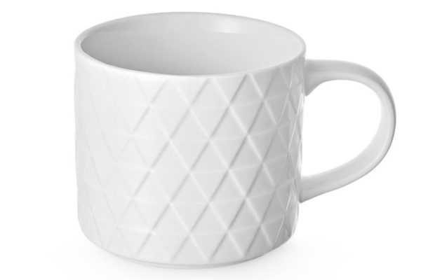 Rhombus mug 450 ml, Porcelain