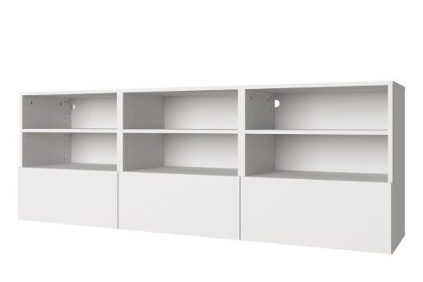Cabinet 6 shelves and 3 drawers Oscar 180x64 with closers