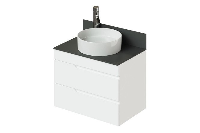 Hanging cabinet Sky 70.2 cm, frame color white gloss, facade color white gloss