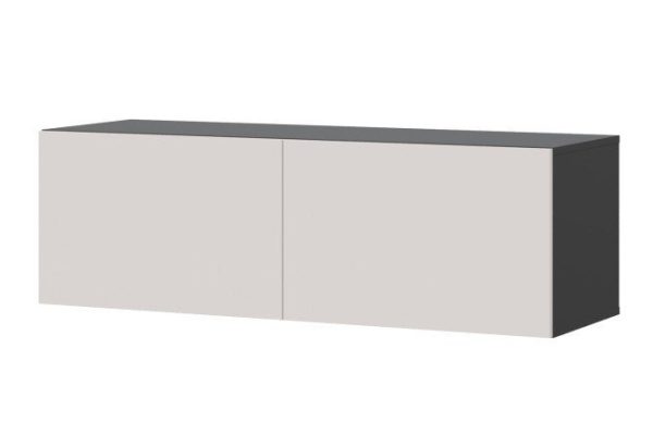 Cabinet Oscar Moon 120x40 with doors, anthracite / Santiago soft