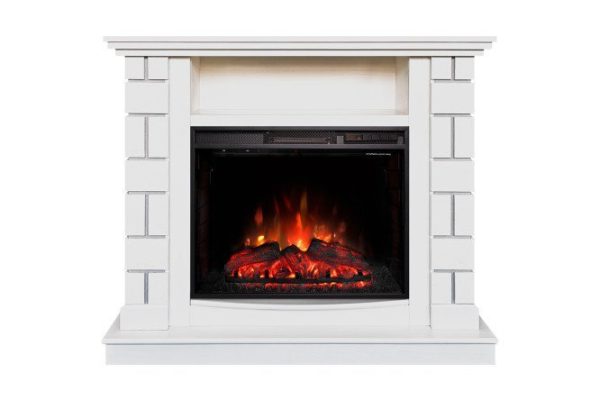 Fireplace set RealFlame Aberdin 25.5 WT-P581 + Sparta 25.5 LED, floor-standing