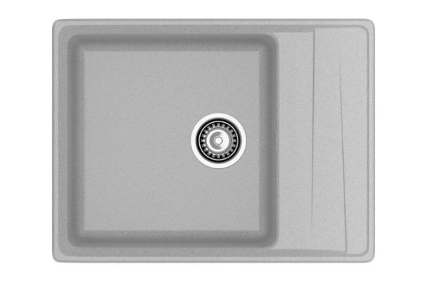 Inset sink with drainer GRANFEST Level GF-LV-660L 66x50x20 cm