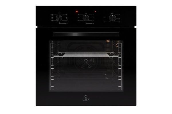 Electric oven LEX EDM 073 BBL, black 59.5x59.5x53 cm