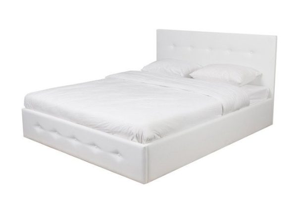 Bed with lifting mechanism Chicago color white 180x200 cm