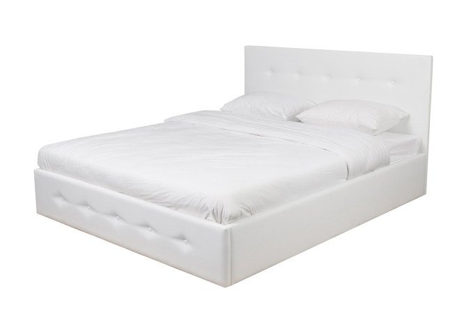 Bed with lifting mechanism Chicago color white 180x200 cm