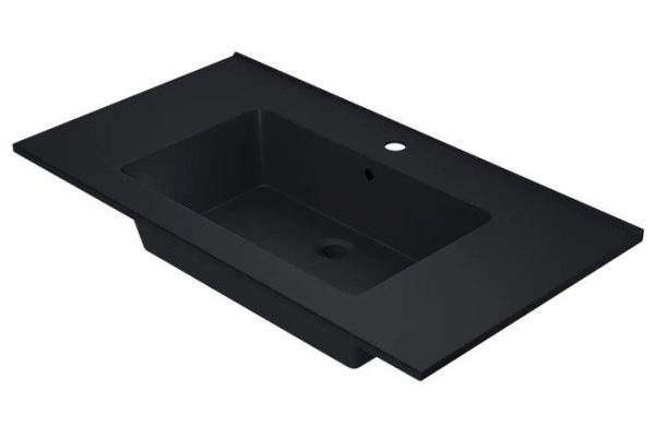 Bathroom sink Parma Quartz 291003008 Semi-built-in, 86x15.8x47.5 cm