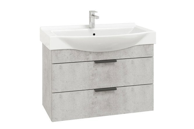 Hanging cabinet ONIKA Devis 108048 76.4 cm, frame color Chicago concrete, facade color Chicago concrete