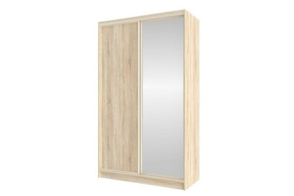 Sliding wardrobe Home 135x229.5 cm, Sonoma oak, with one mirror