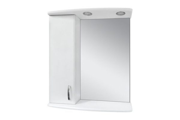 Mirror-cabinet Astra 60 E-Ast04060-01SvL with LED backlighting 62x72x19 cm, Left