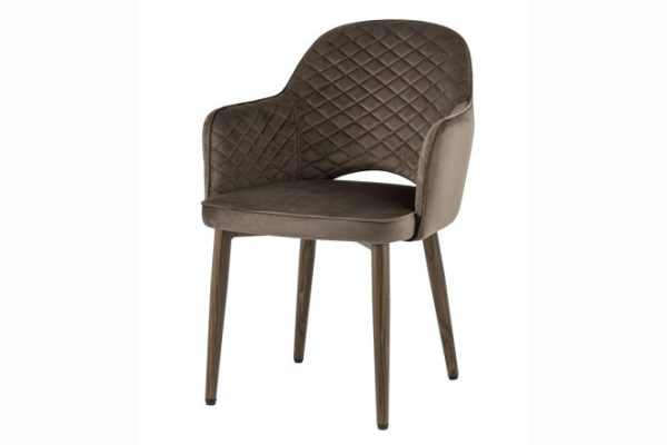 Venus diamond chair with armrests 58.5x82x64.5 cm