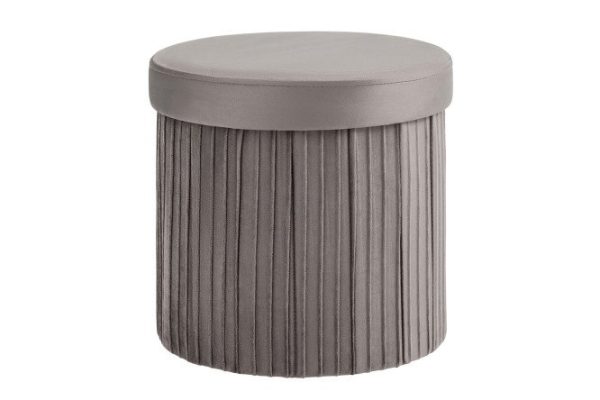 Folding pouffe with drawer Store