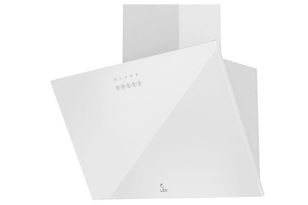 Hood LEX Moza 500 White color white, 49.5x59.8x26.2 cm