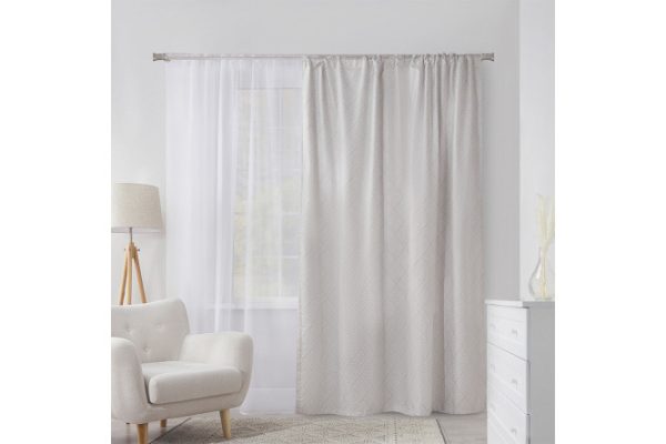 Curtain ESTUDI BLANCO Jerome 200x260 cm, 1 piece, gray