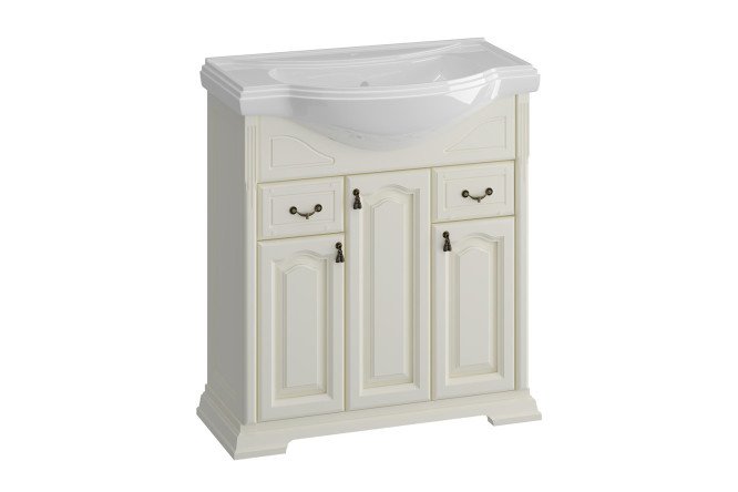 Sideboard OPADIRIS Rispecto 82.2 cm, frame color ivory, front ivory