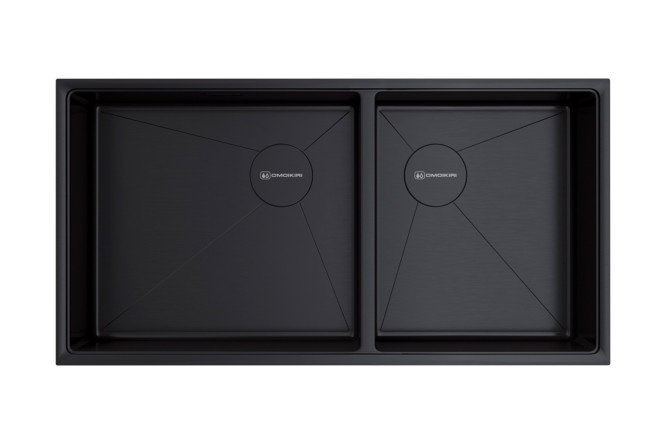 Inset sink OMOIKIRI Taki 85-2-LB-U/IF Side-GB 4997039 85x44x20 cm