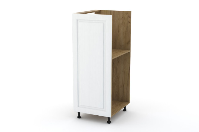 Decorative panel Bella for half-column 57.6x132 cm, white wood color