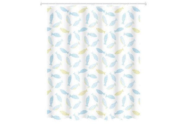 p4m7njwqe6jylauq0yowqykwidih194o.jpg Bathroom curtain Fishes 75226 PEVA, 200x180 cm