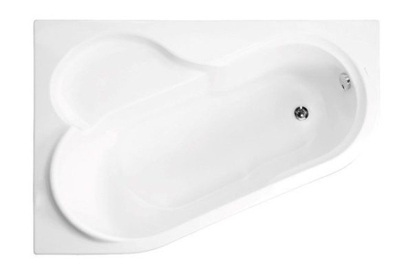 Wall-mounted bathtub VAGNERPLAST Selena VPBA141SEL3LE-04 Left 147x100 cm