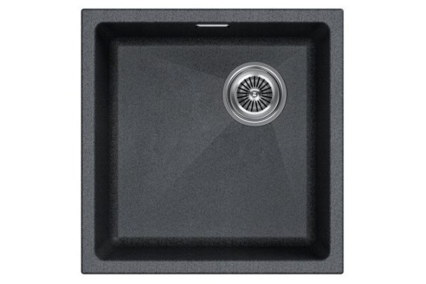 Undermount sink PAULMARK Lumi 45UNI-SKEW IT-GRANIT LU45SK-DG 45.5x44x21 cm