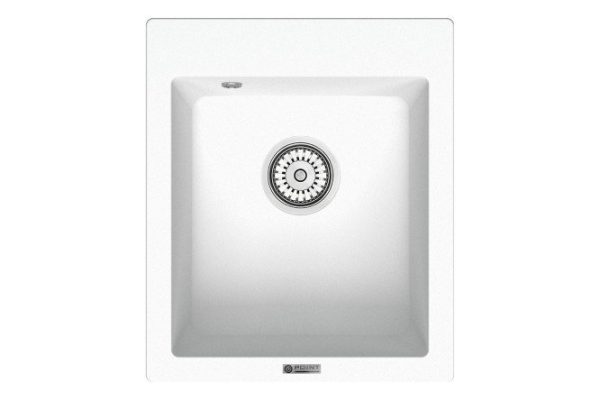 Kitchen sink POINT Dinara 42 PN3004W, white 41.5x49x21.5 cm