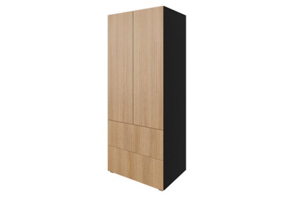 Wardrobe with 2 drawers Oscar Amelie 80x194x56.6 cm