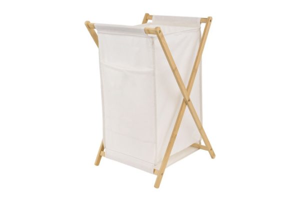 Laundry basket BERKRAFT Nature 40x67x38 cm, 30 l, Polyester