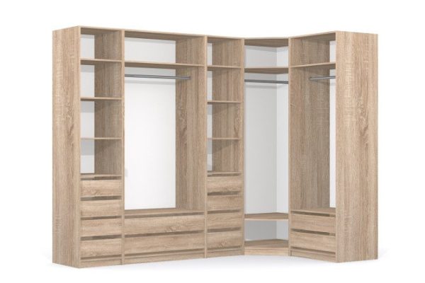 Wardrobe system Oscar 295.05x236x170.05 cm, Sonoma oak