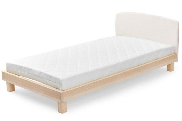 Children's bed HAPPY BABY Somna 90x180 cm color natural wood, milky